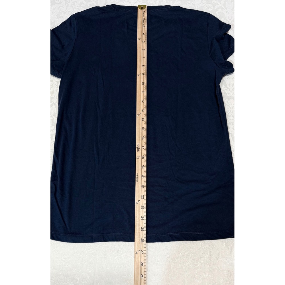 Aeropostale‎ Classic Crew T-Shirt Womens XL Navy Blue Butterfly NYC Graphic Y2K - Picture 6 of 7